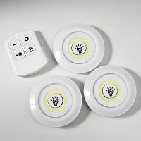 Светильник ночник с ПДУ 3ААА Белый картинка 